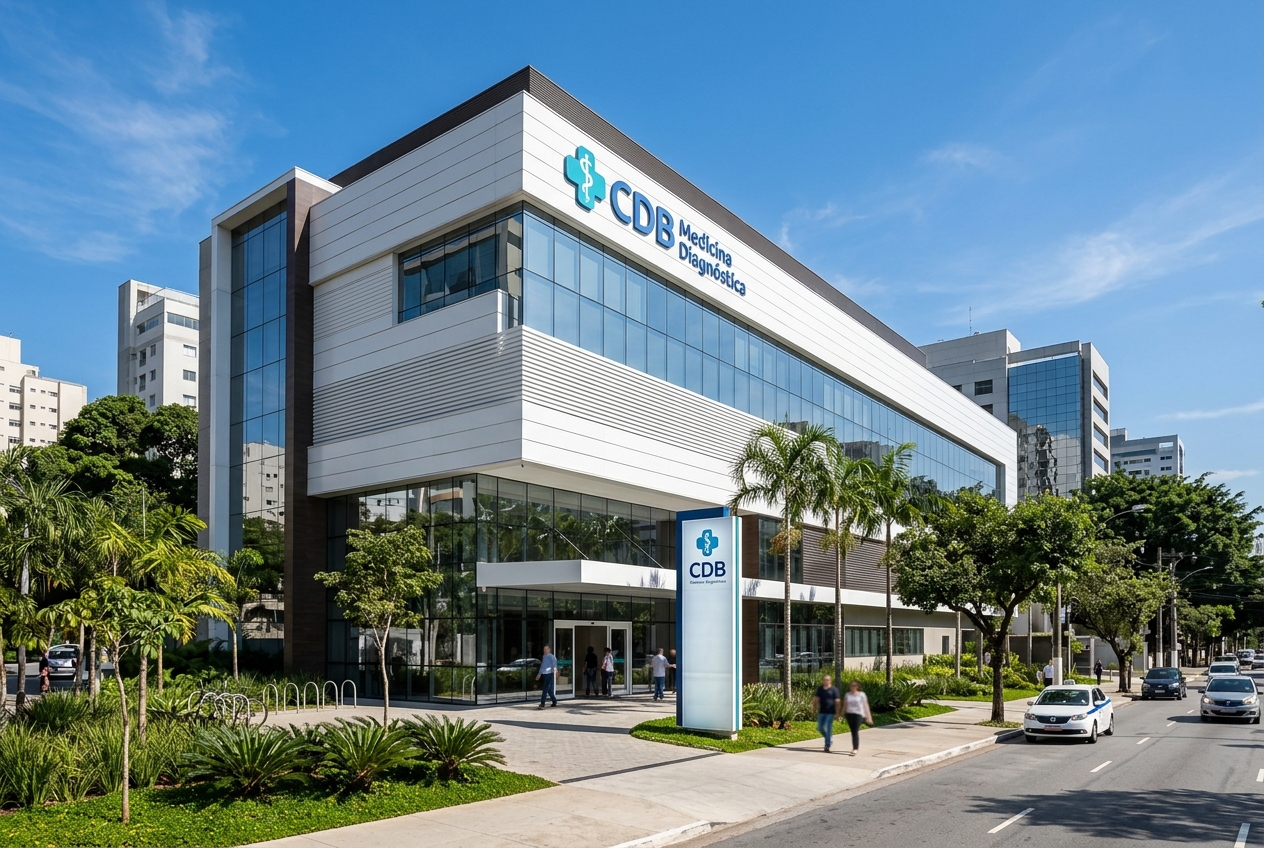 CDB Medicina Diagnóstica (Mais de 20 unidades em SP e Grande SP) • Planos de Saúde Credenciados Foto da fachada do CDB Medicina Diagnóstica em Mais de 20 unidades em SP e Grande SP — Planos de saúde que cobrem: Amil, Porto, SulAmérica, Unimed, Bradesco, Alice, São Camilo, Omint