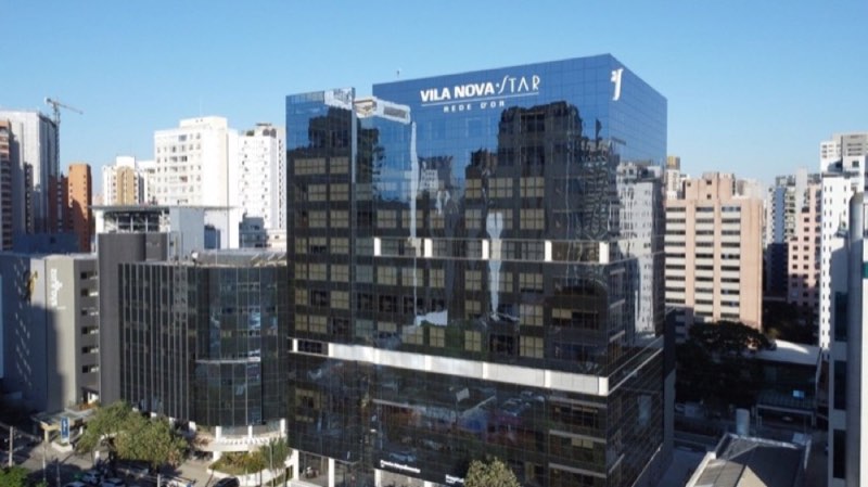 Hospital Vila Nova Star (Rede D’Or) (Vila Nova Conceição) • Planos de Saúde Credenciados Foto da fachada do Hospital Vila Nova Star (Rede D’Or) em Vila Nova Conceição — Planos de saúde que cobrem: Omint